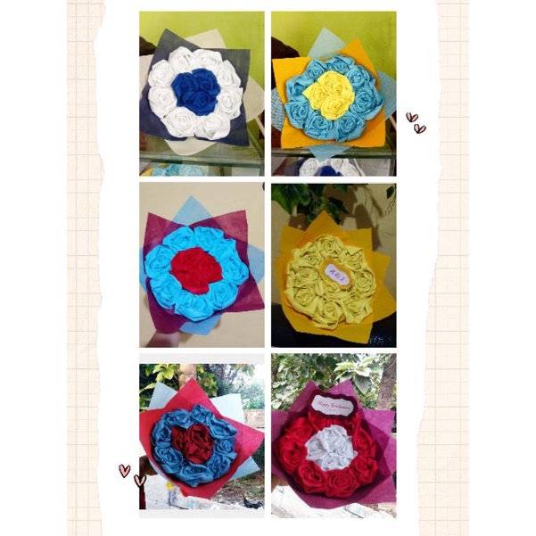 

Buket Bunga Flanel / buket wisuda / flower flanel / Ukuran S | Buket Bunga Murah