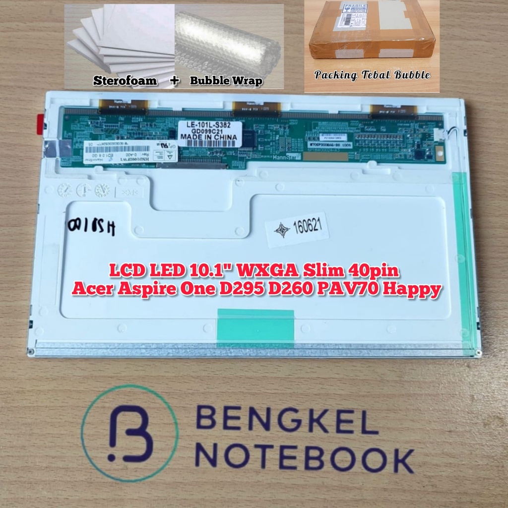 LCD 10.1&quot; LED Axioo socket Besar Pin 30 HSD1001FW1 Asus 1015P