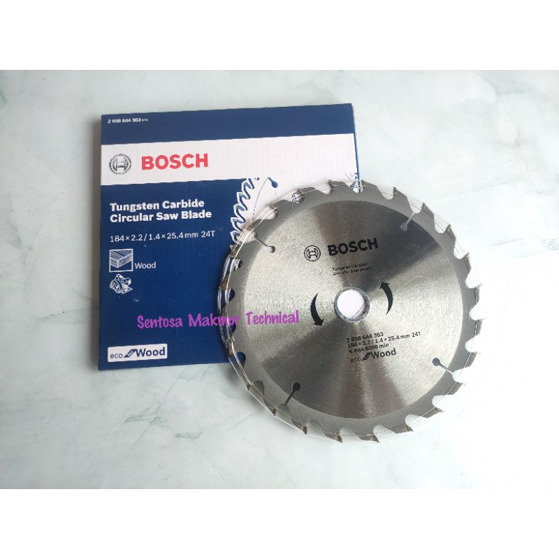 BOSCH ECO 7 x 24 T Mata Circular Saw Gergaji Potong Kayu Wood 7&quot; x 24T