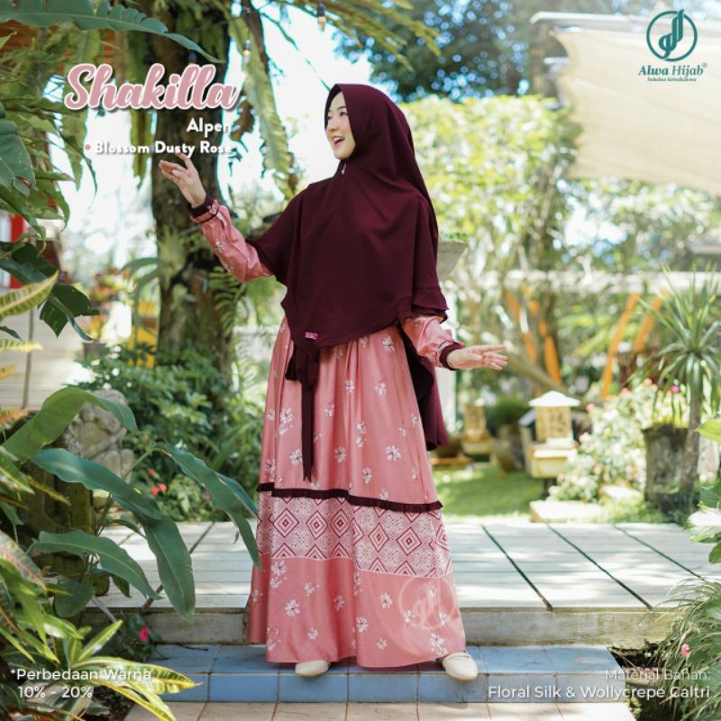 GAMIS SHAKILLA 1 SET KHIMAR || ALWA HIJAB