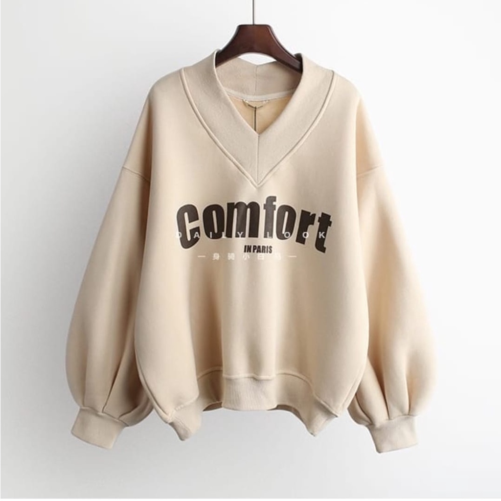 CREWNECK COMFORT SWEATER OVERSIZE / SWEATSHIRT SWEATER OVERISZE