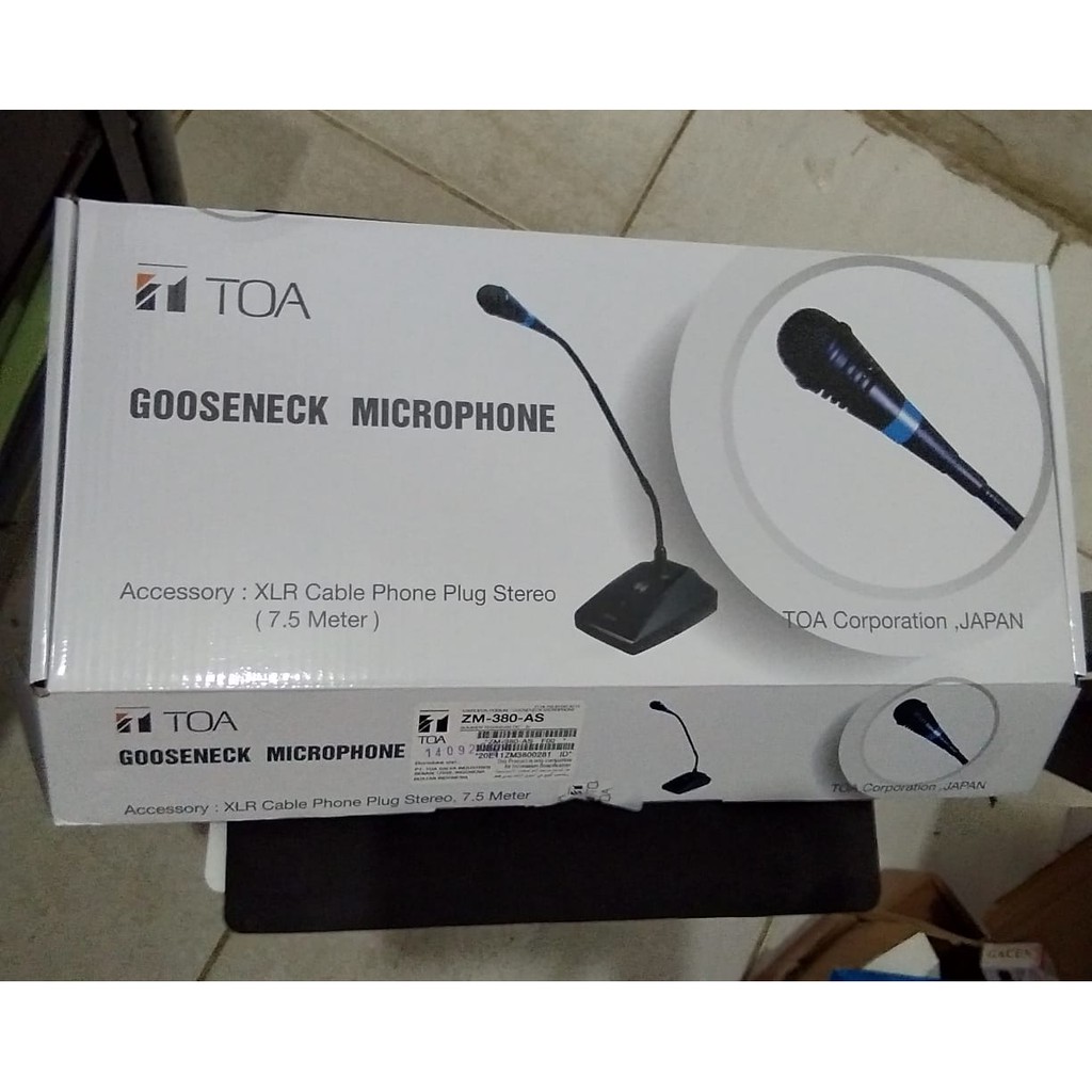 (NON COD) MIC TOA ZM-380 GOOSENECK MICROPHONE