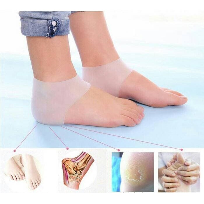 Pelindung Tumit Kaki Silikon Smooth Protector Anti Kapalan Kaki Pecah