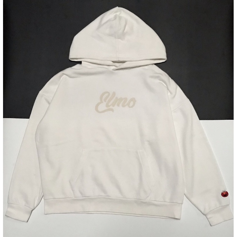 HOODIE SESAME STREET x POLHAM PUTIH ELMO