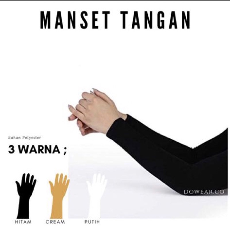 HANDSOCK/MANSET TANGAN KAOS RAYON/MANSET TERMURAH