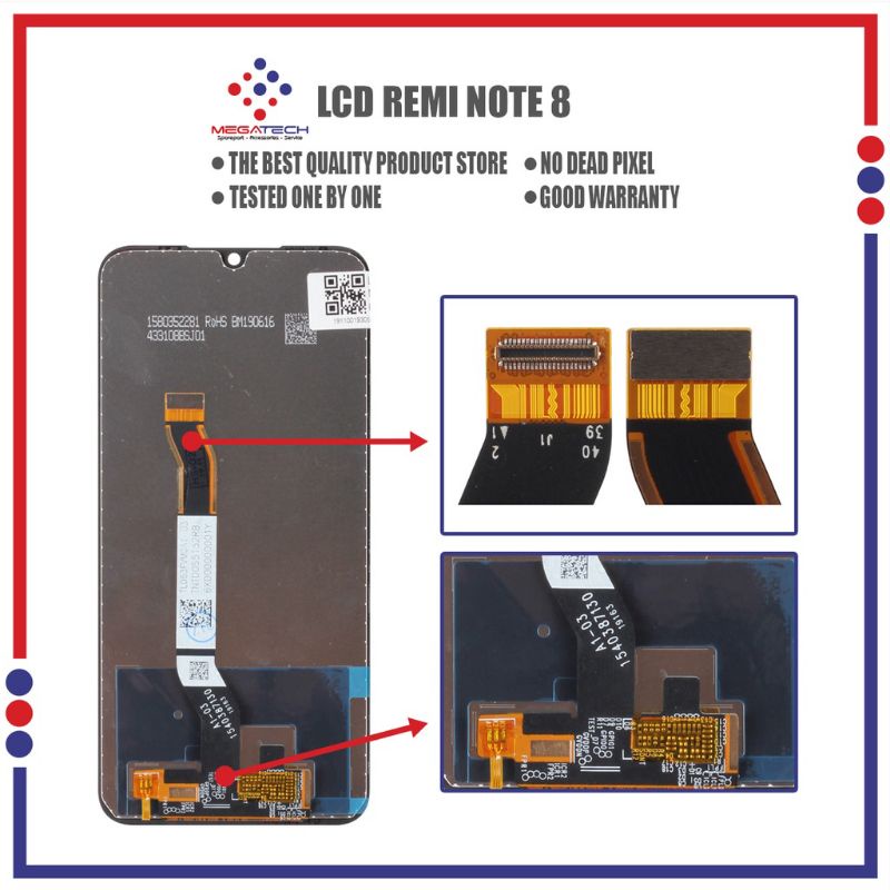 Lcd Touchscreen Xiaomi Redmi Note 8 INCELL Fulset Original