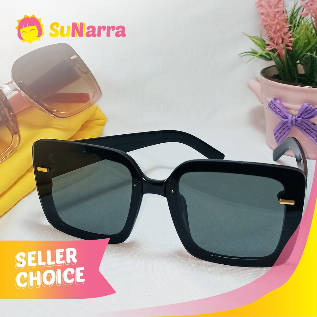 Kacamata Fashion Anti UV Wayfarer Pria Wanita GAcc #12