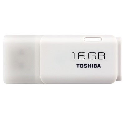 Toshiba Hayabusa USB Flash Drive 16GB - THN-U202W0160 (BULK PACKING) - White