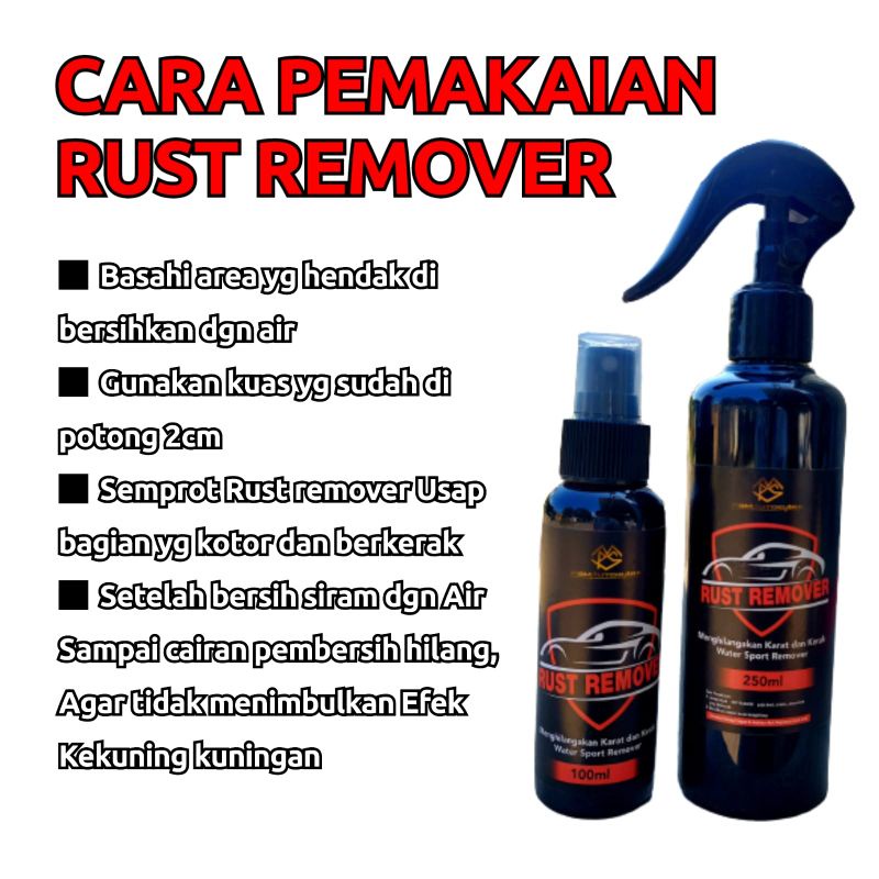 RUST REMOVER spray, Degreaser Obat Pembersih kerak/karat, Mesin Mobil Motor, kerak panci, kerak kamar mandi