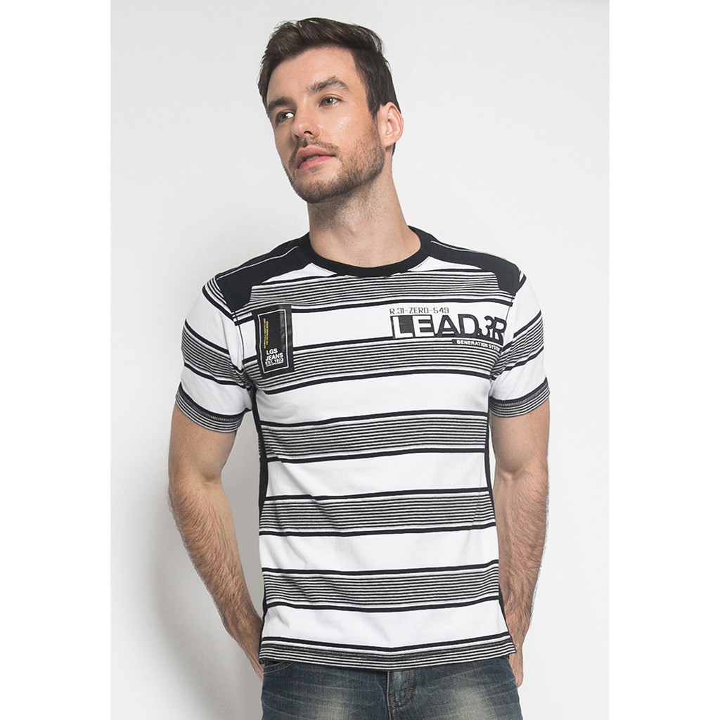 Kaos  Fashion Warna  Putih  Lengan Pendek JTS 323 