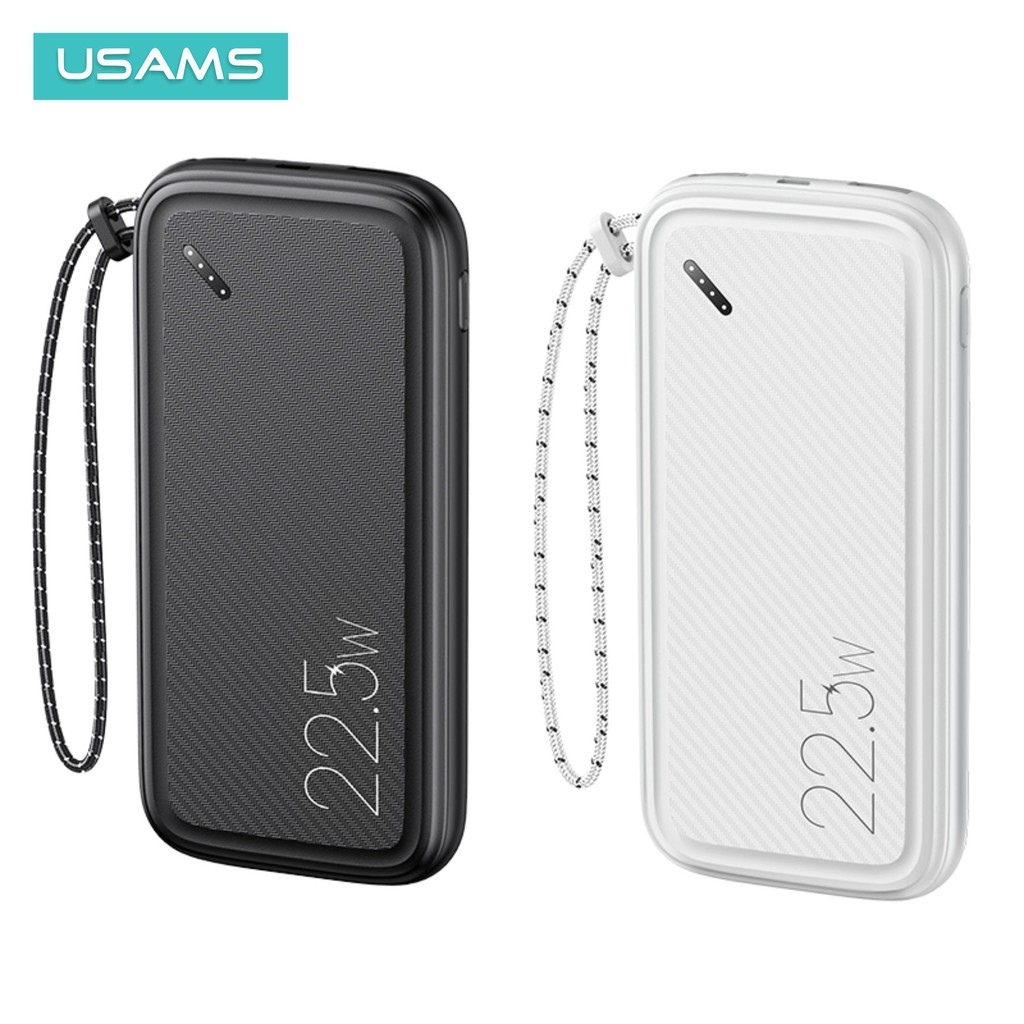 USAMS PB56 Powerbank Fast Charging 22.5W 10000mAh with Lanyard PD+QC3.0