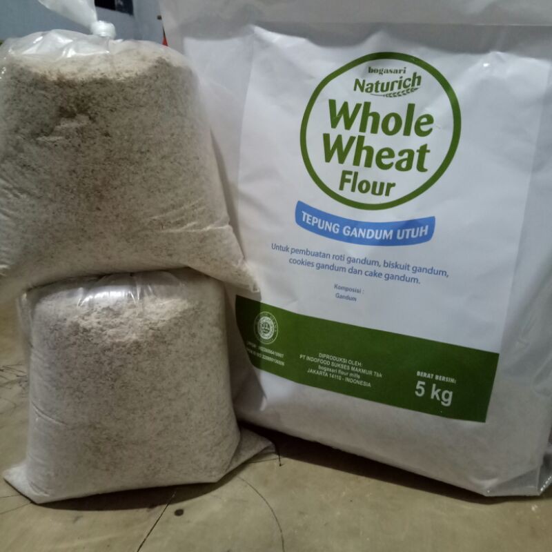 Tepung Gandum Whole Wheat Flour 1kg Repack Shopee Indonesia