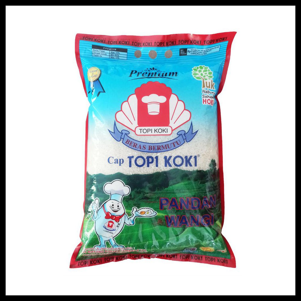 

PASTI READY BERAS CAP TOPI KOKI PANDAN WANGI 5 KG (HARGA + ONGKIR)