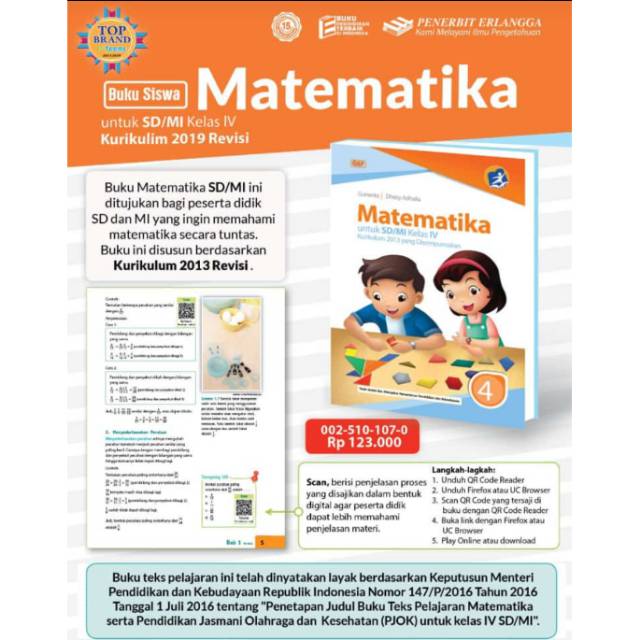 Matematika Gap Sd Mi Kelas 4 K13 Revisi Terbaru Shopee Indonesia