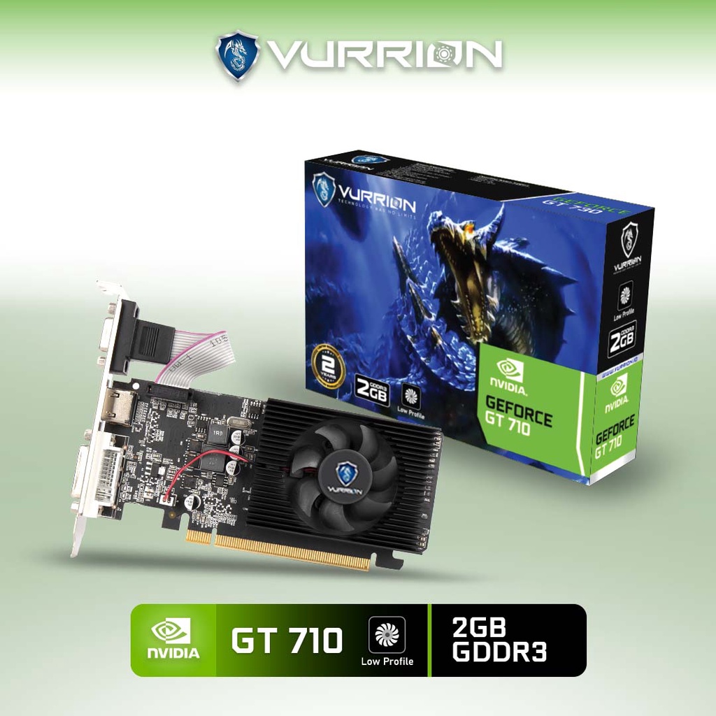 VGA VURRION GT 710 2GB DDR3 2GB 64BIT GAMING VGA ORI