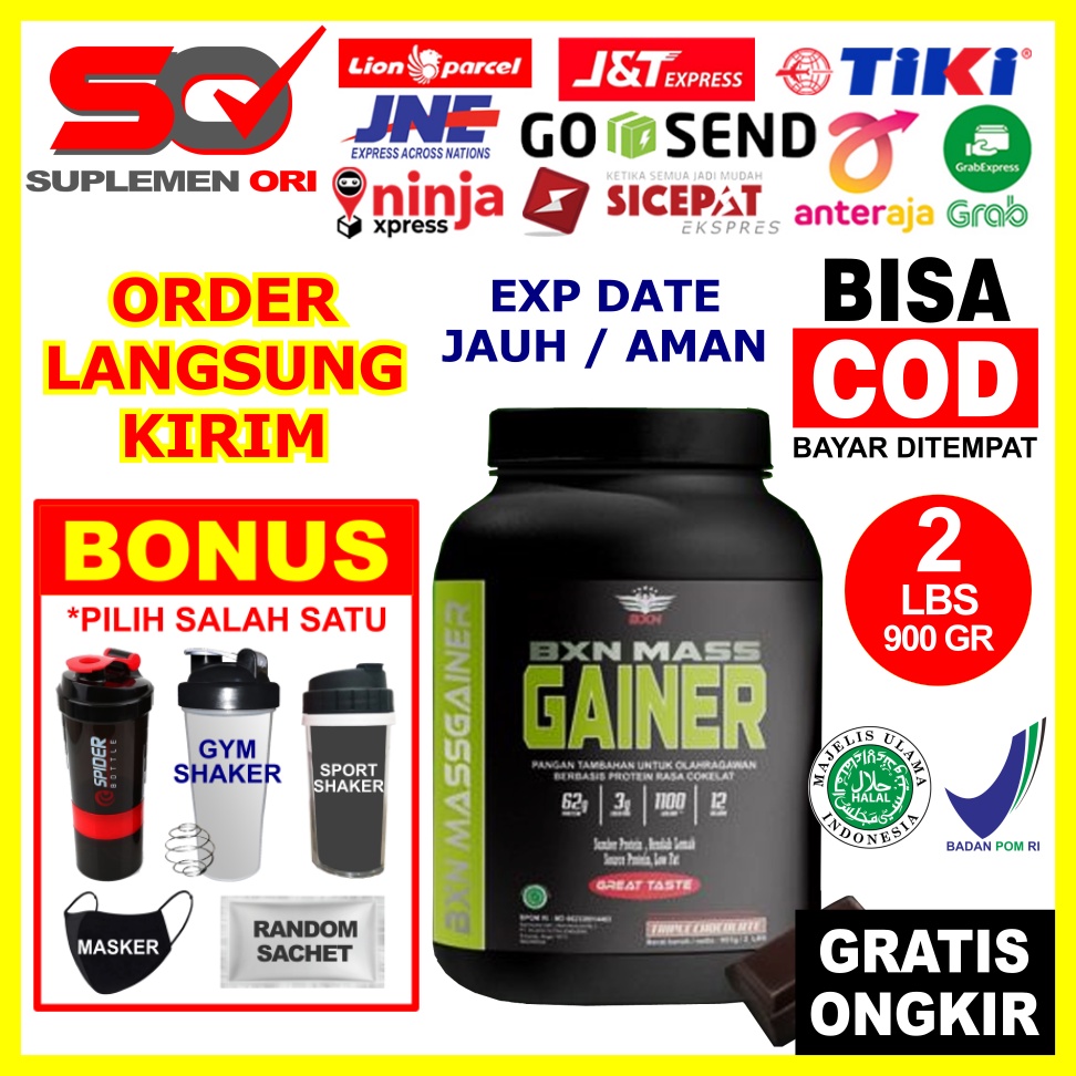 BXN Mass Gainer 2 Lbs ASLI ORIGINAL BPOM BXN Mass Gainer 2Lbs Susu Mass Gainer BXN Gainer 2 Lbs Susu