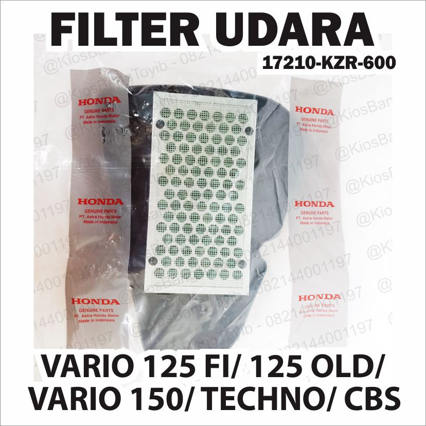 FILTER UDARA / SARINGAN UDARA VARIO 125 FI / 125 OLD / VARIO 150 / TECHNO / CBS  ★17210-KZR-600 ★