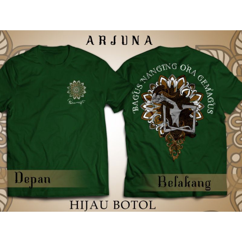 kaos Wayang Jawa Arjuna