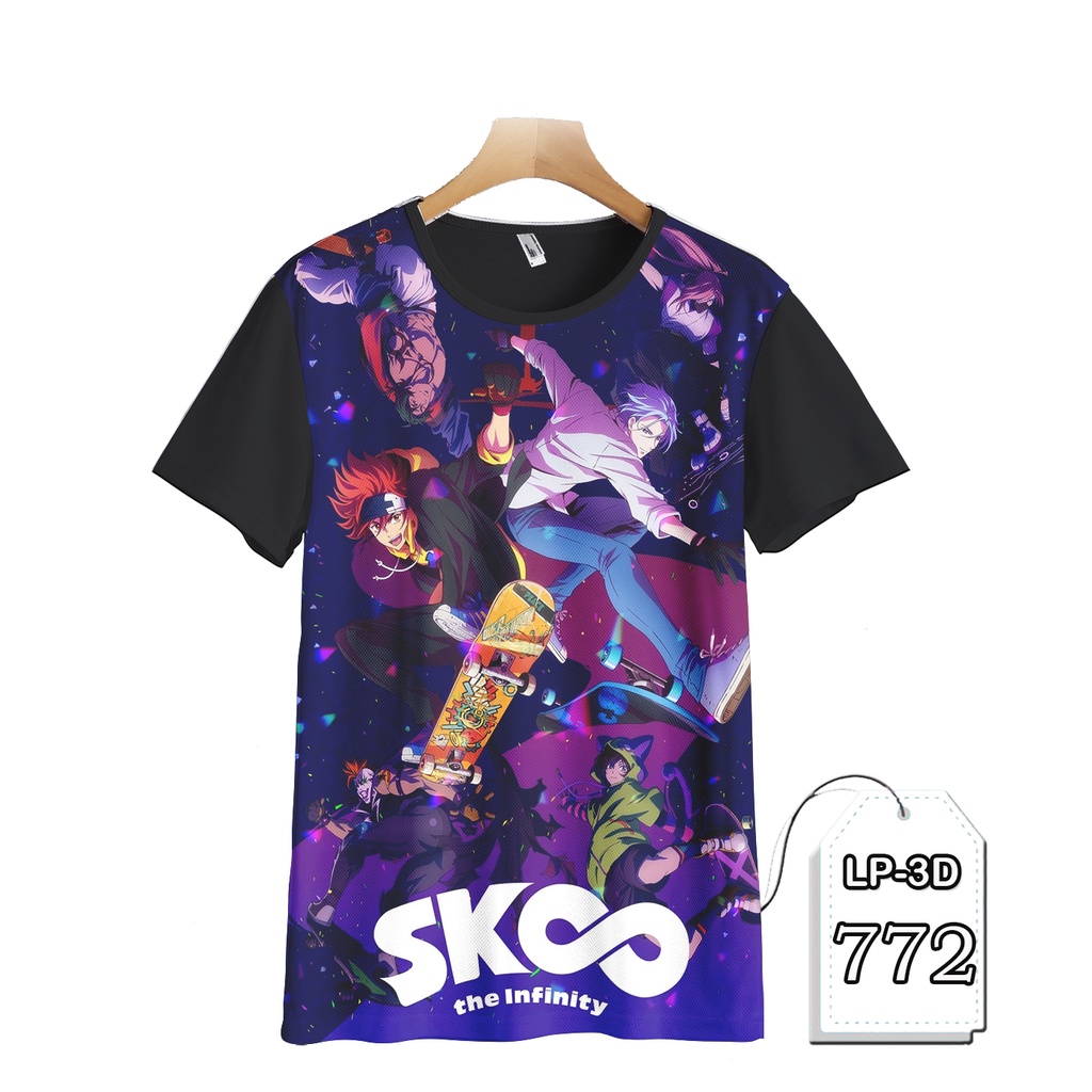 KAOS SK8 THE INFINITY ANIME FULL PRINTING KAOS T-SHIRT ANAK DAN DEWASA 3D Premium #LP3D-772