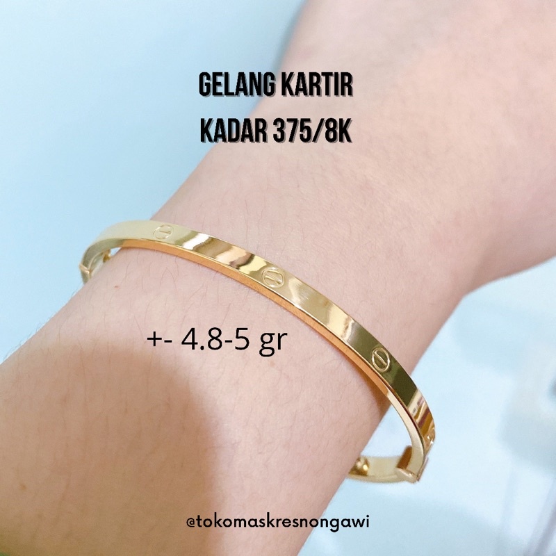 gelang emas kartir bangle kadar 375/8k