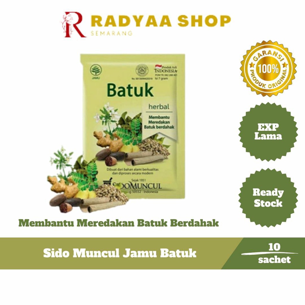 Sido Muncul Jamu Batuk 10's Herbal - Untuk Batuk Berdahak