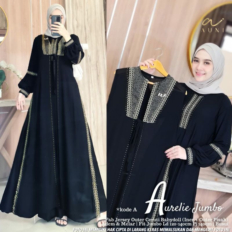 Aurelie Carlia Gamis Wanita Jumbo by Auni