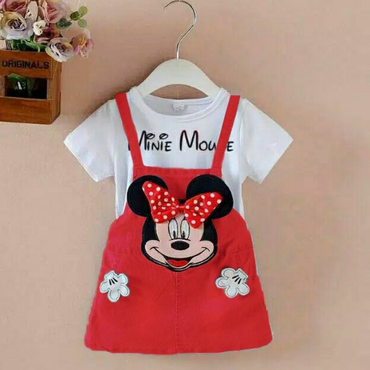 FWG - JS MINIE MOUSE HAND KIDS / JUMPSUIT ANAK LUCU / JUMPSUIT ANAK CEWEK / OVERALL