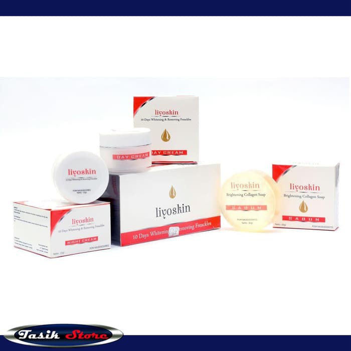 Liyoskin Cream - Paket Pemutih,Pencerah,Penghilang Flek Wajah BPOM Ori