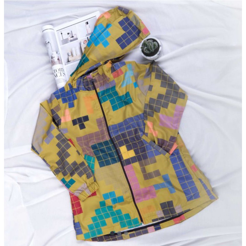 Deenay jacket tetris olive