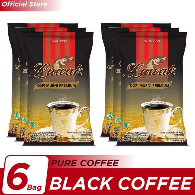 

Kopi Luwak Murni Black Coffee Bag 165gr - 6 Pcs