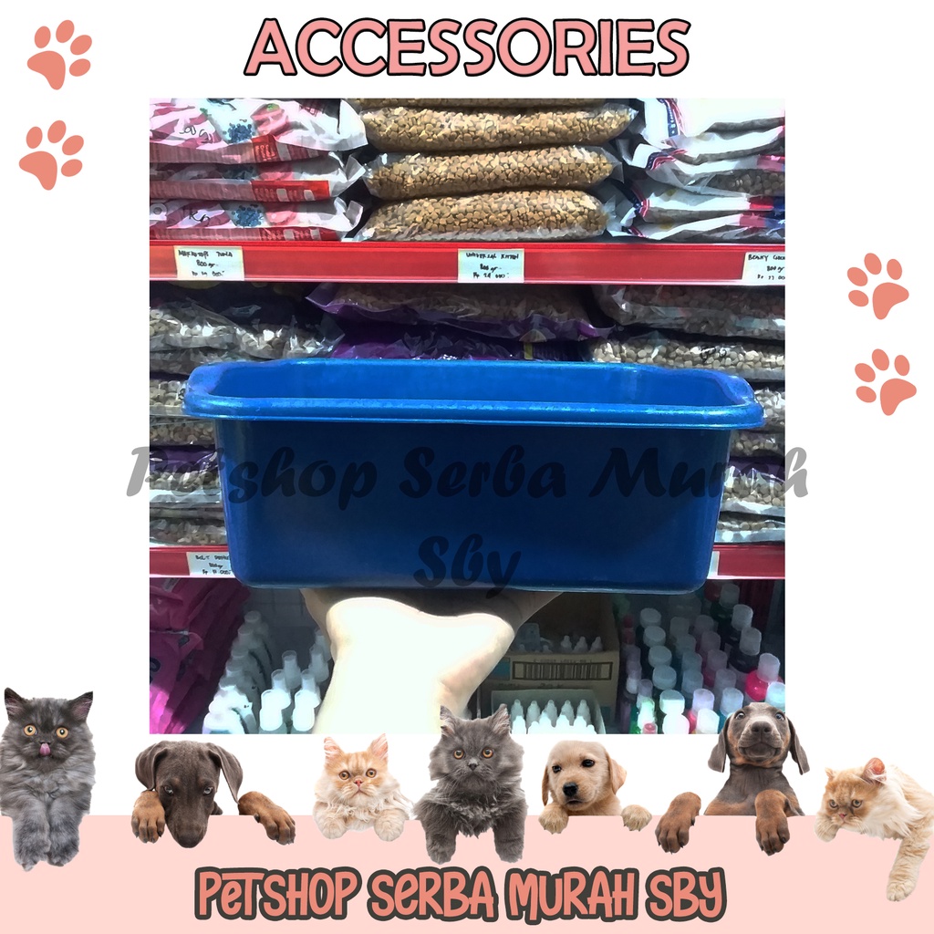 Litter Box SMALL / KECIL Tempat Untuk Pasir Kucing - Accessories Hewan Peliharaan