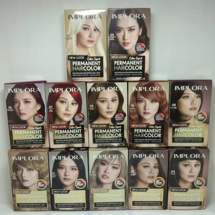 Implora Permanent Hair Color / Implora Hair Color Expert / Cat Rambut