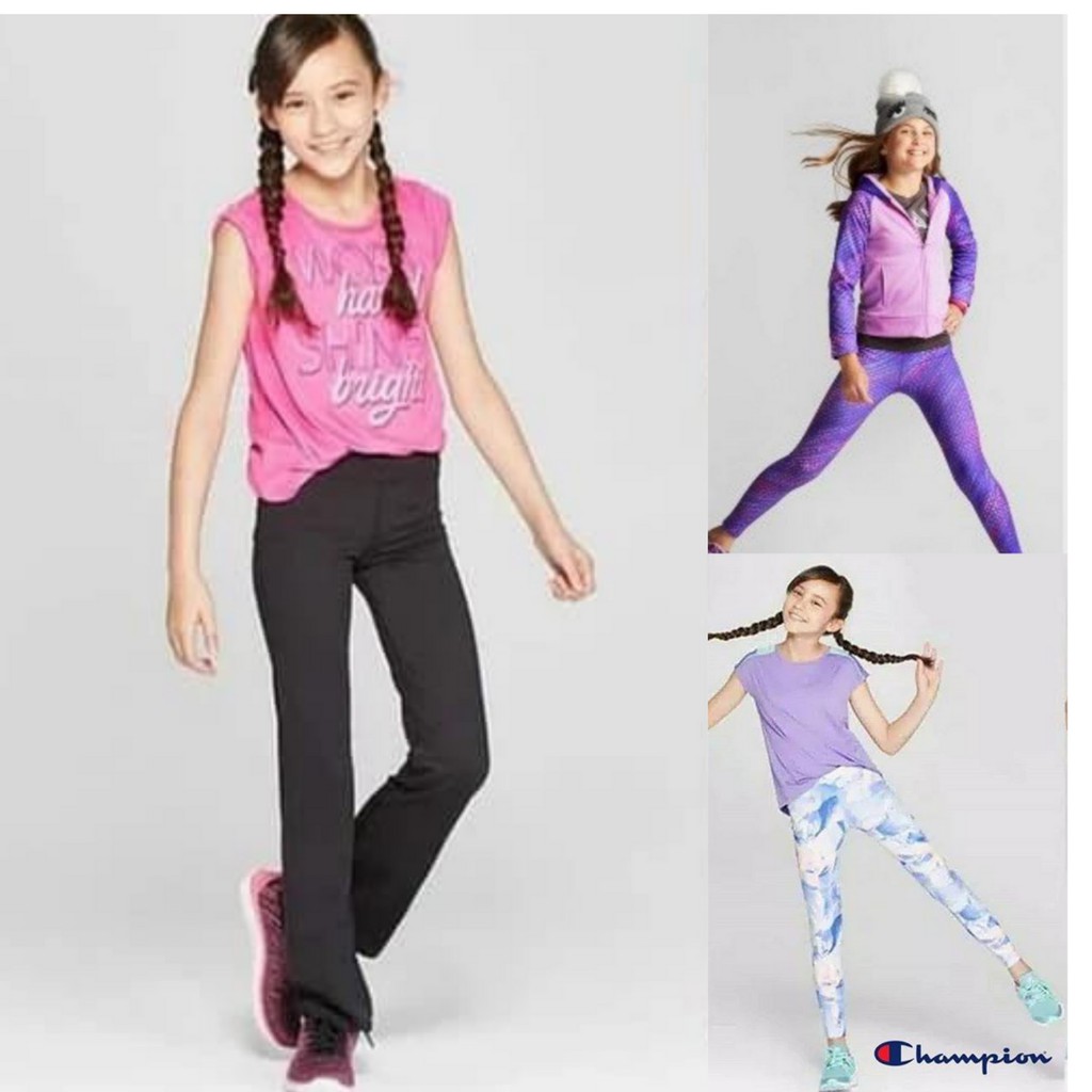 CELANA LEGGING ANAK PEREMPUAN SPORT CHAMPION C9