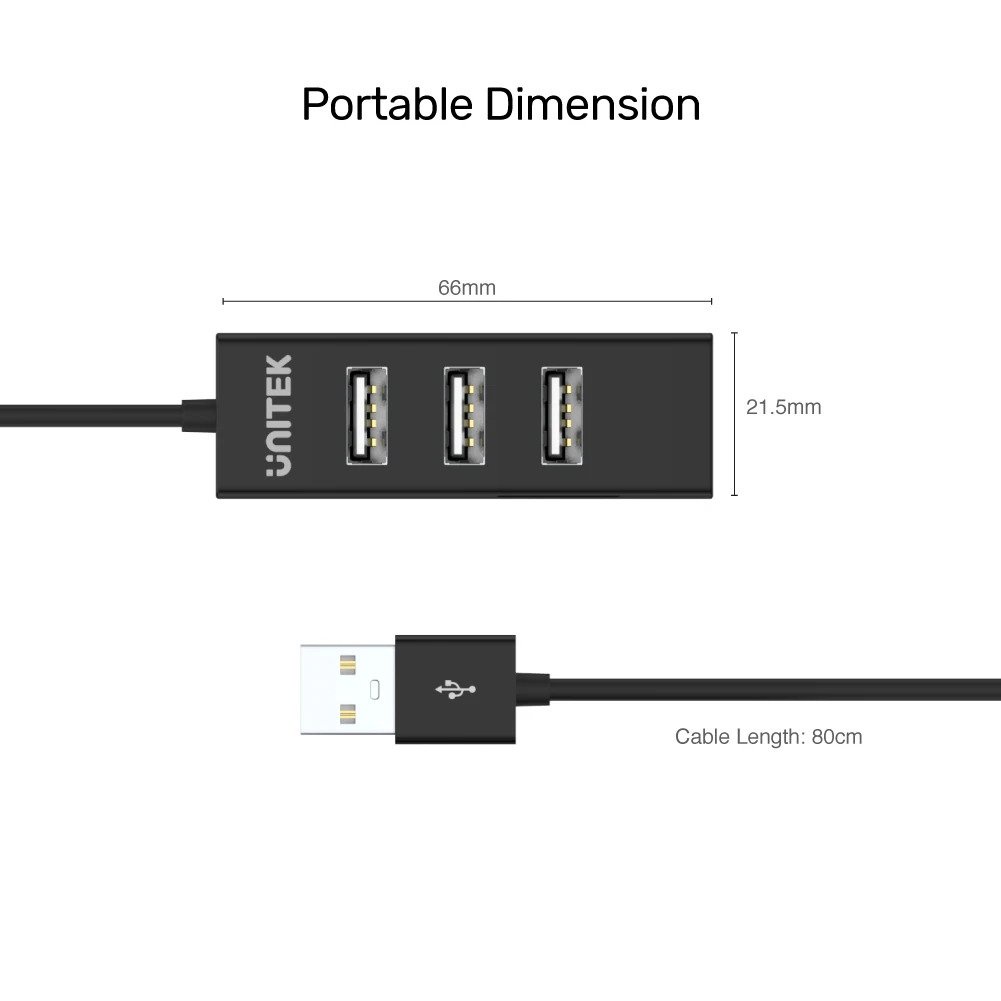 Unitek 4 Ports USB 2.0 Hub