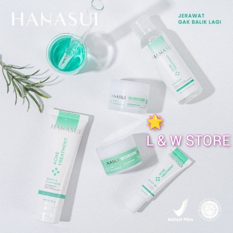 HANASUI ACNE TREATMENT/CREAM HANASUI JERAWAT/BPOM