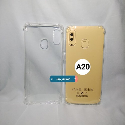 Softcase HP Anticrack Cesing Casing Kondom HP SAMSUNG A30 / A20 Silikon Bening Lentur