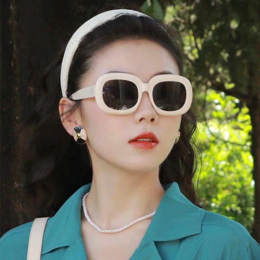 Mxbeauty Kacamata Hitam Wanita Merek Desain Kepribadian Leopard Print Kacamata Matahari Hitam Teh Lensa Warna Gaya Korea Sunglasses