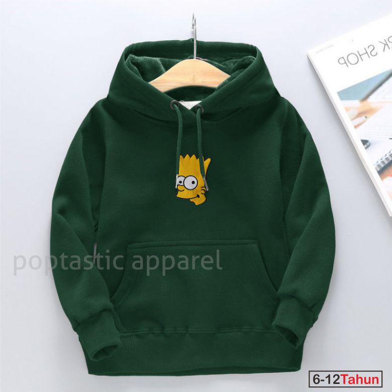 Jaket Distro Sweater Hoodie anak Laki-laki perempuan THE SIMPSONS FLEECE TEBAL