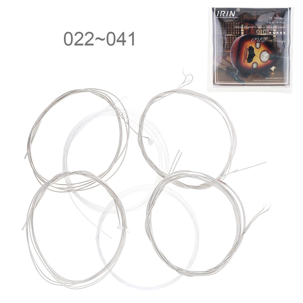 6pcs Oud String 022-041 Inch Bahan Nilon Lapis Silver Tembaga Alloy Dengan Tone