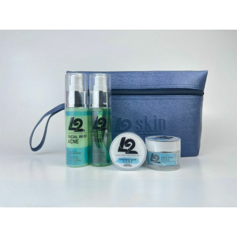 L2 skin Platinum Acne Glow skincare anti jerawat skincare premium skincare aman untuk pria wanita ib