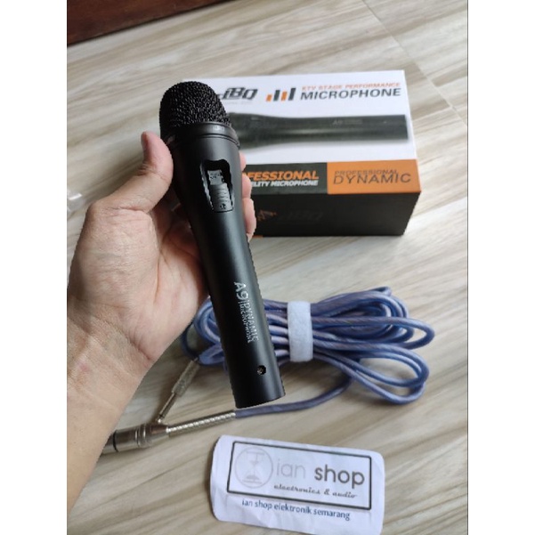 Microphone DBQ A9 Mic Dynamic DBQ A-9 A 9 Performance Vocal Microphone Acoustic Original Plus Switch Suara Detail Dan Jernih