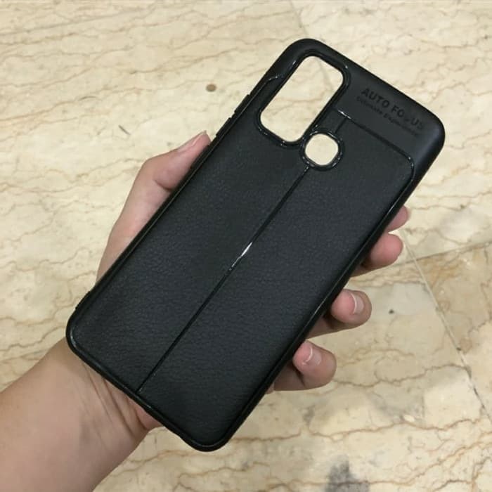 Auto Fokus Infinix Hot 9 Play 6.82 inchi Leather Soft Case Hot 9 Play AUTOFOCUS Motif Kulit Jeruk