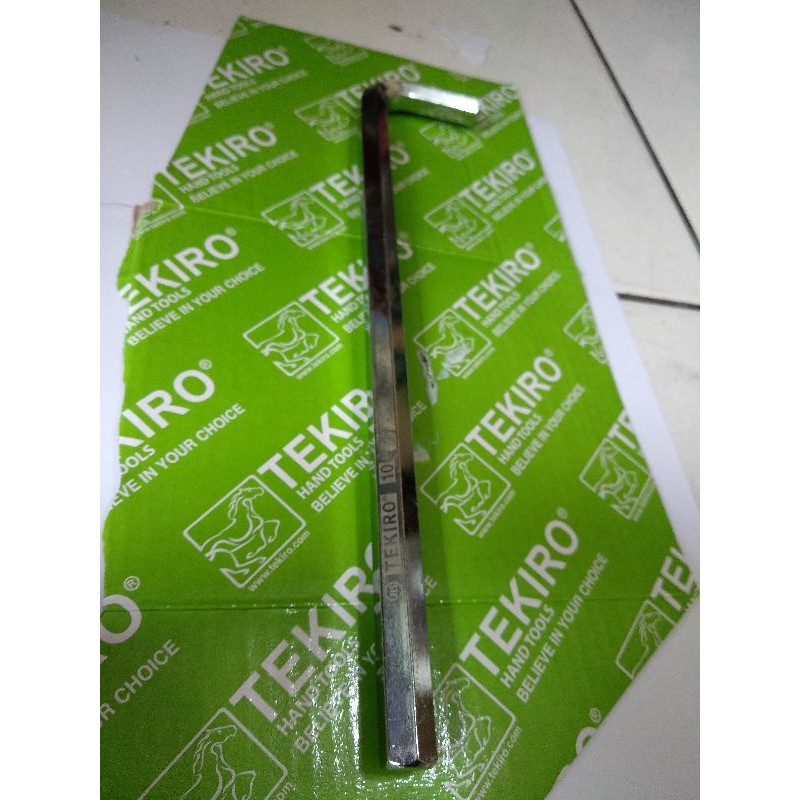 TEKIRO Kunci L panjang 10mm / Hex Key Extra Long 10mm JAPAN STANDART