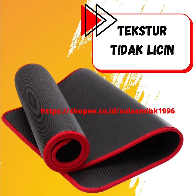 Alas Yoga Anti Slip Matras Yoga Home Gym Perlengkapan Olahraga Yoga Mat Double Layer