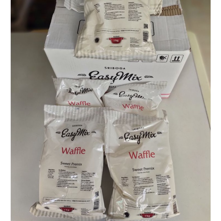 

Sriboga Easy Mix Waffle 1 Kg Termurah Free Bubble Wrab dan Dus Tebal