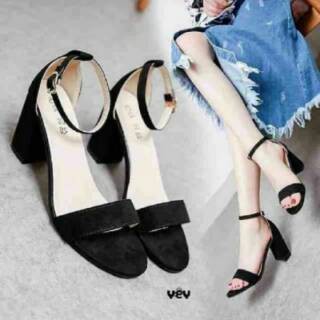 DFW0154 Suede Basic Heels 7cm