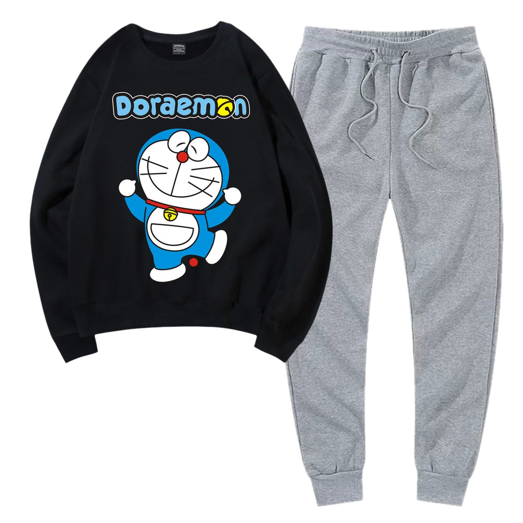 BESS - Baju Setelan Wanita Murah / Setelan Sweater + Jogger Abu - DORA DANCE