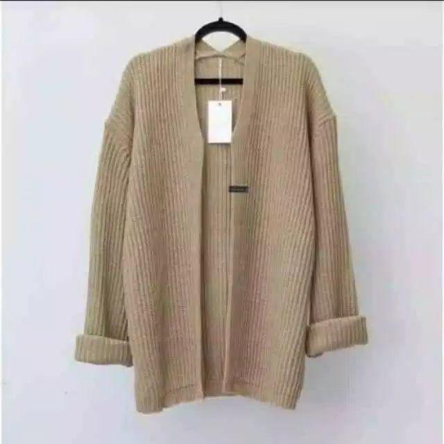 oversize kardy knit/sweaterajut-Mocca