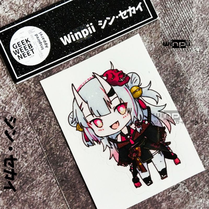 Stiker / Sticker Nakiri Ayame Vtuber Hololive