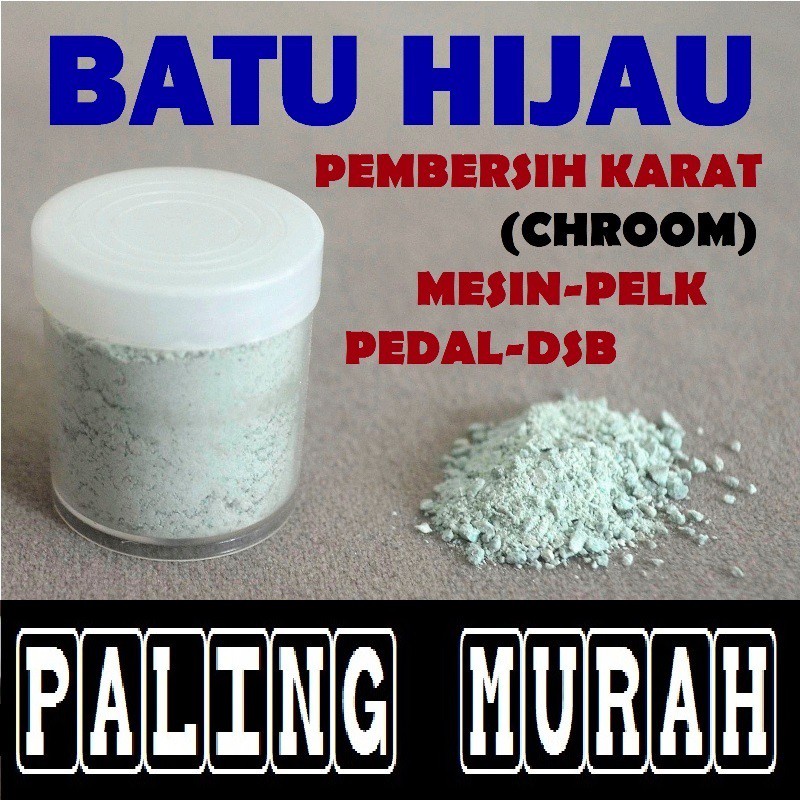 Batu Hijau Anti Karat Pengkilap Besi Motor & Semua Jenis Besi Dijamin Mengkilap